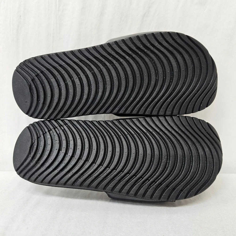 Nike Kawa Slide Fun GS/PS Slide Sandals DD3242-001 Black White Volt Kids Size 6Y